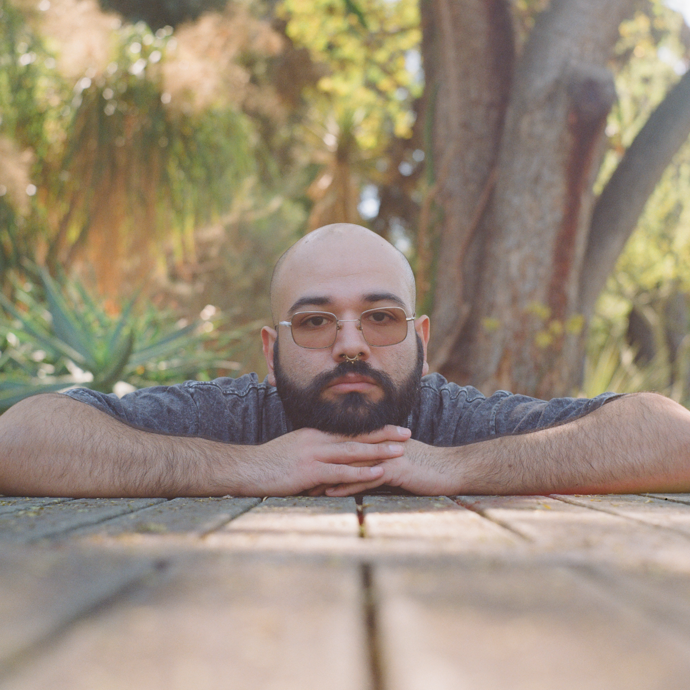 a bearded man with glasses