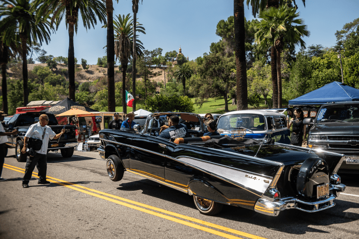 a black classic car