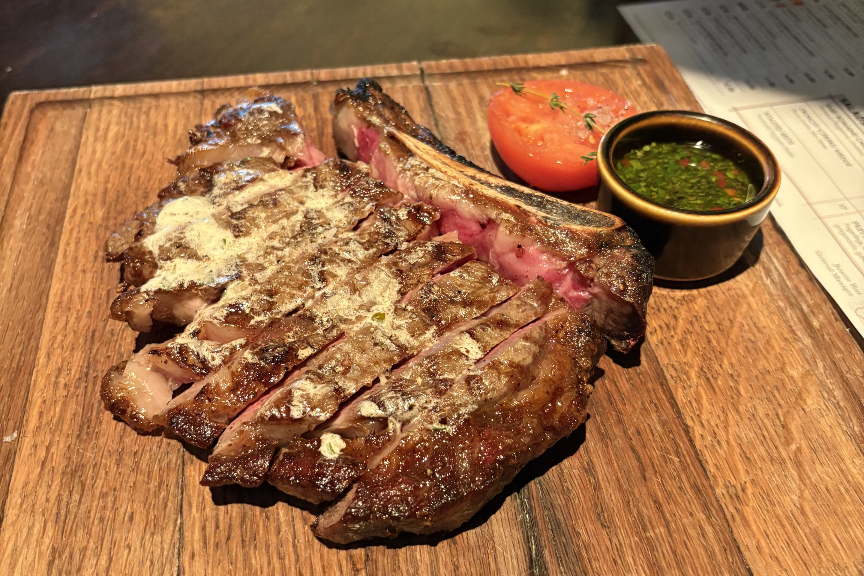 a dry-aged ribeye