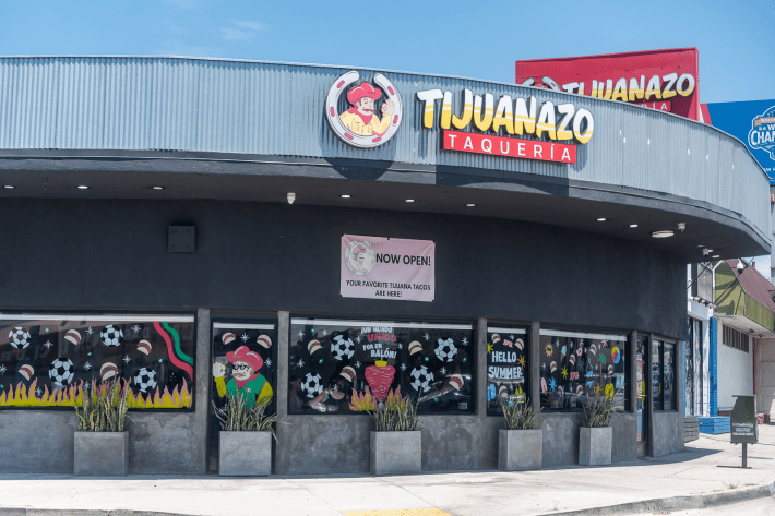 a taqueria's exterior