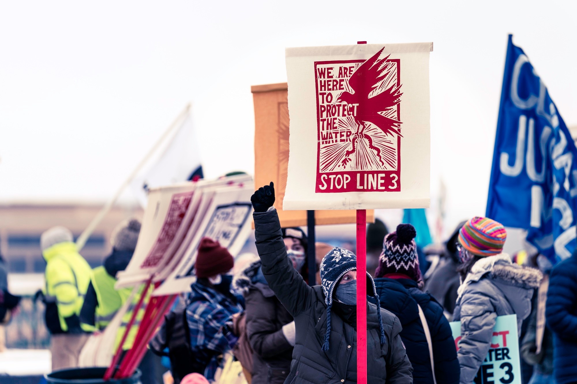 "Protect the Water, Revoke the Permits!" rally