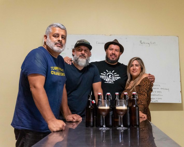 The team behind Brown Soul Brewing. Photo by Elmer Argueta for L.A. TACO.