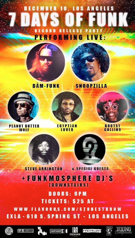7-days-of-funk party flyer