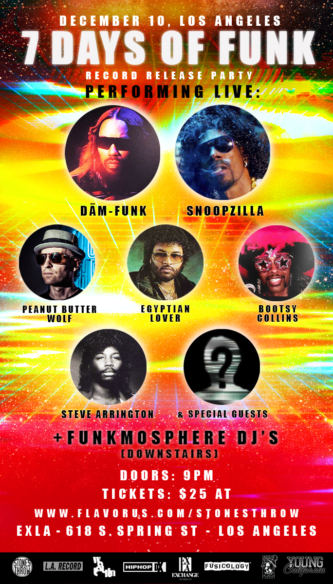 7-days-of-funk party flyer