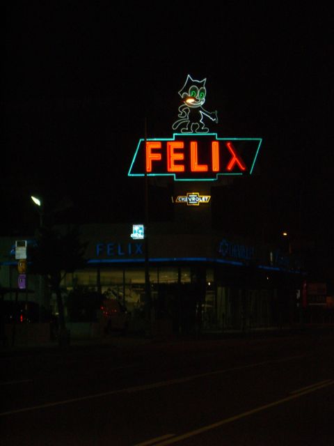 The Felix comes out at night