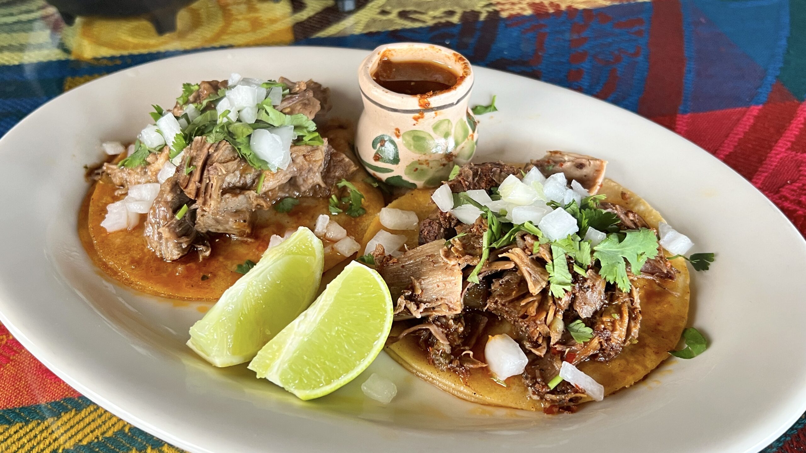 Tacos de Birria, Beef & Goat from Birrieria Jocotepec | Photo by Memo Torres for L.A. TACO.