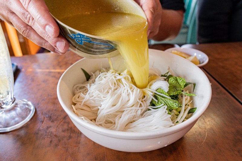 Nom p’jok at Crystal Thai.