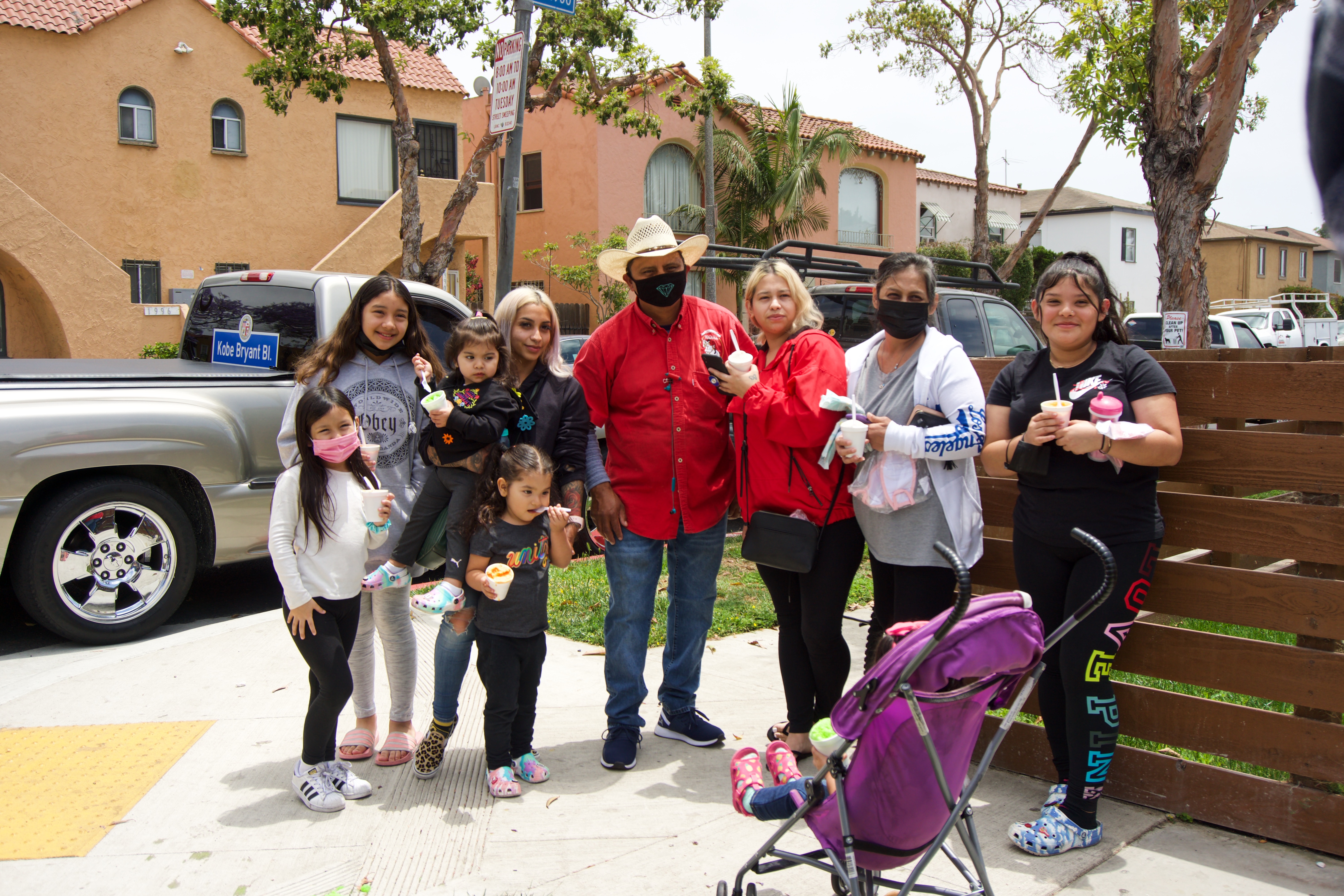 Irma Rodarte and her family who have been long time customer of Eliu Ramirez showed up on Saturday to show their support for the vendor.