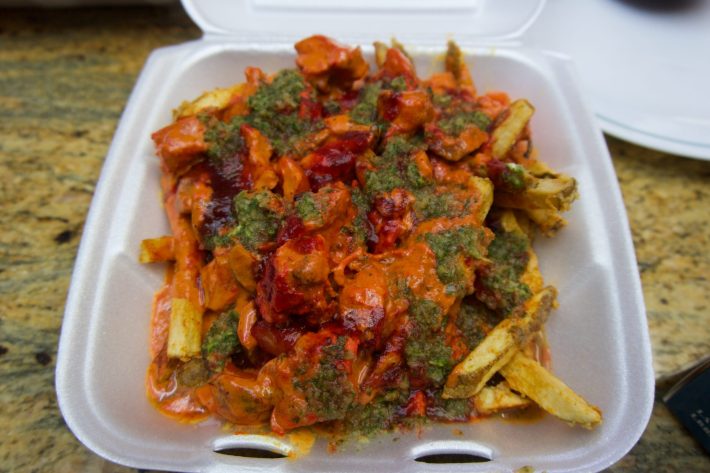 Chicken Tikka Fries. Photo by Janette Villafana for L.A. TACO.