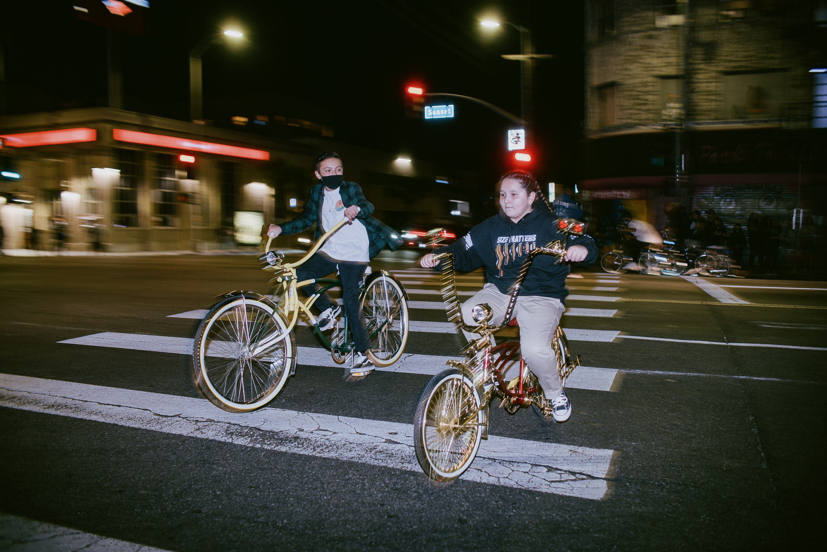 Bikes on the Blvd cruising Echo Park November 2020