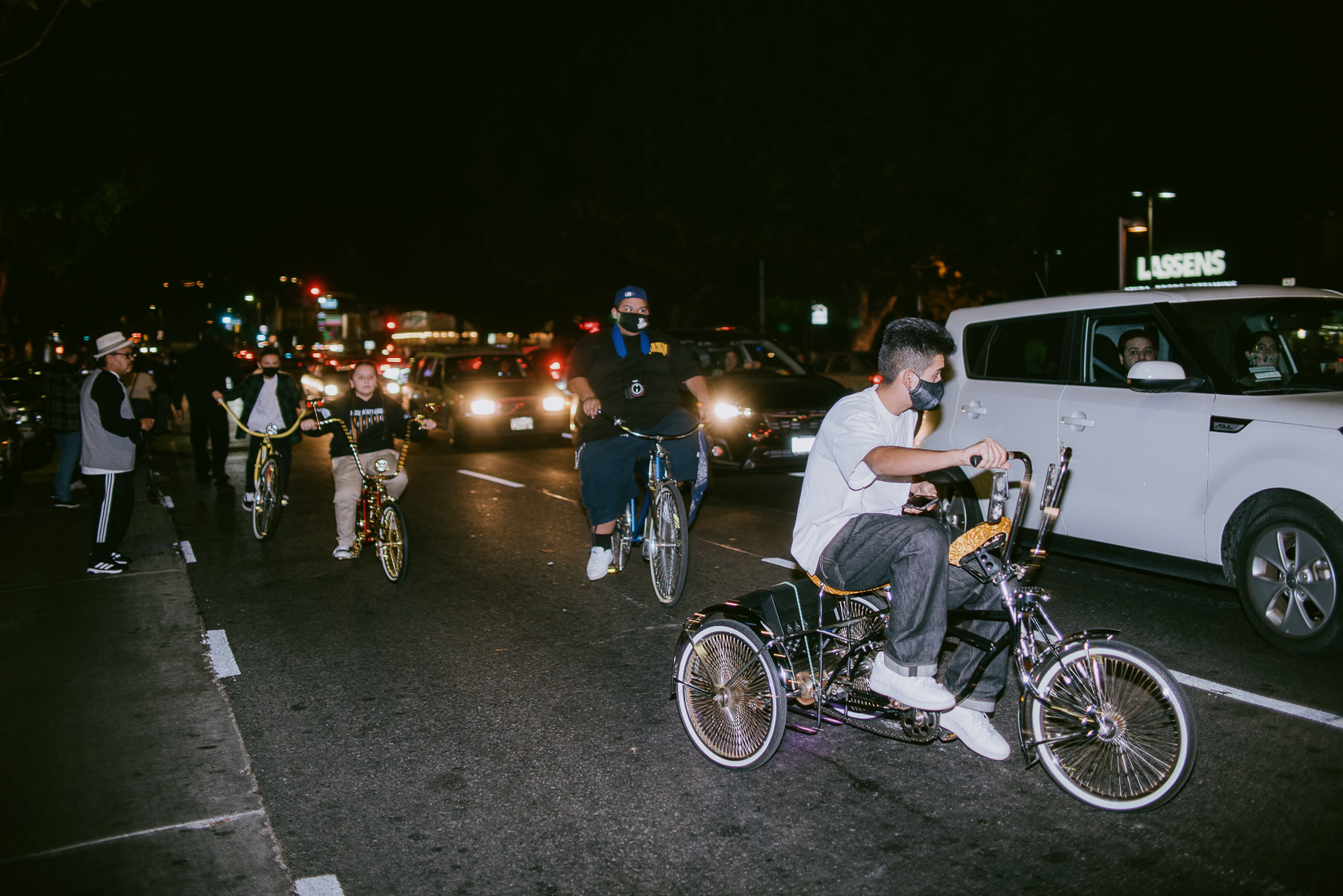 Bikes on the Blvd cruising Echo Park November 2020