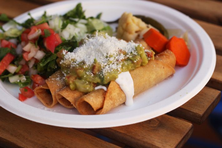 Flautas from Tomatillo Grill in Ranchos Palos Verdes. Photo by Cesar Hernandez.