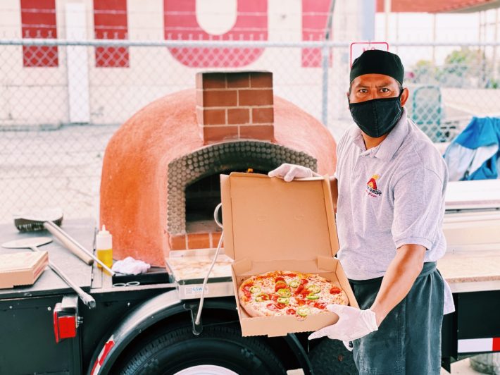 Germán Pérez, owner of Pizzeria Principe.