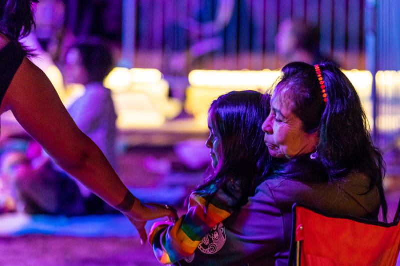 The family-friendly atmosphere at Grand Performances. Photo by Sandy Altamirano.
