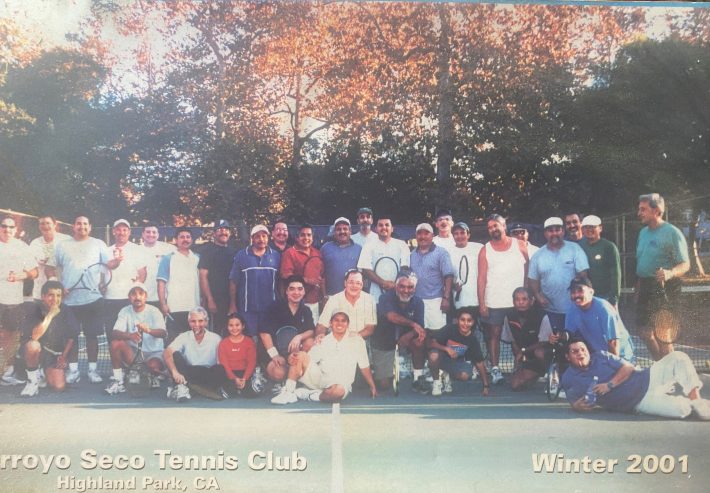 An old photo of the Arroyo Seco Tennis Club from 2001.
