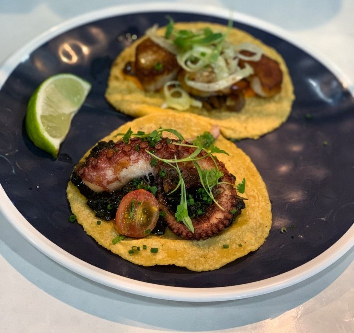 Holbox's Taco de Pulpo. Photo by Memo Torres for L.A. TACO.