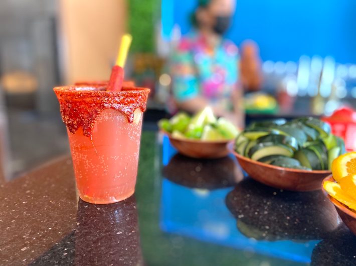 Michelada at Sazón.