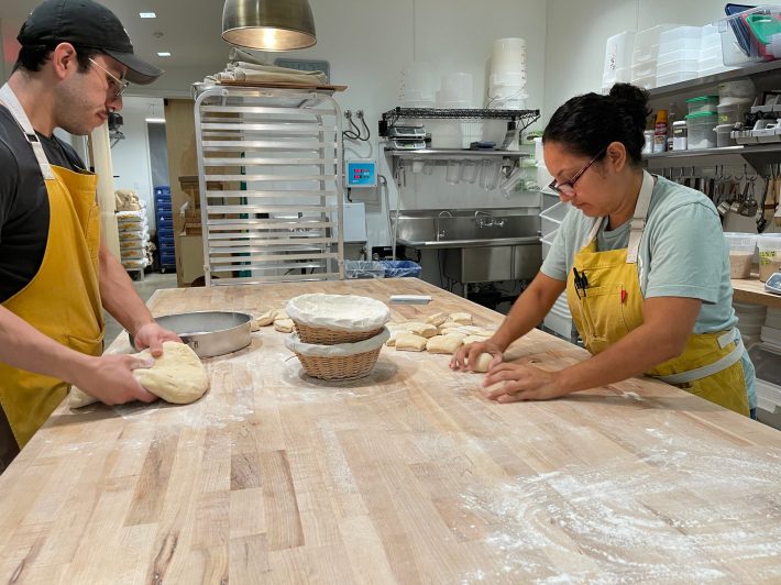 Allec and Stephanie start working on Gusto's conchas at 4 AM.