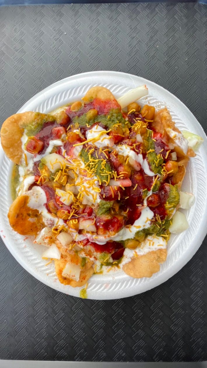 A chaat at Ambala Sweets and Spices. Photo by Tony Chen for L.A. TACO.