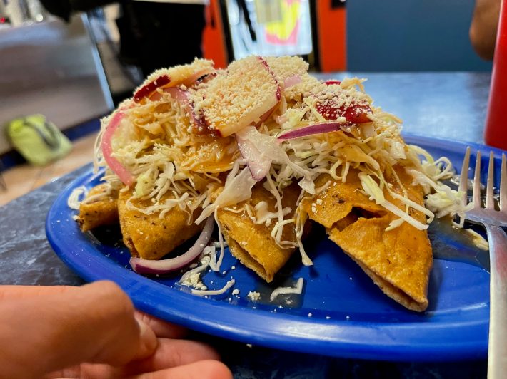 tacos de requesón