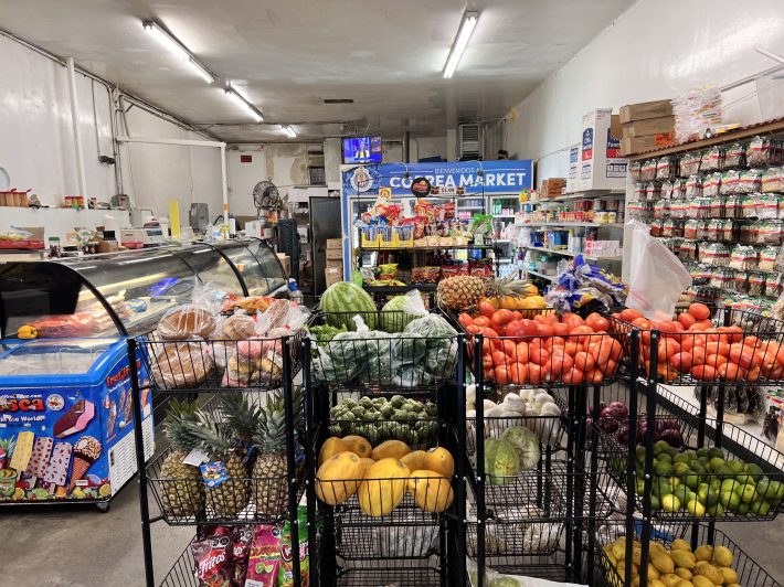 Inside Correa's Market.