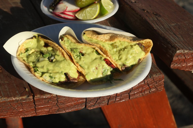 The guacamole is spread thick at Asadero El Poblano. Photo by Cesar Hernandez for L.A. TACO.