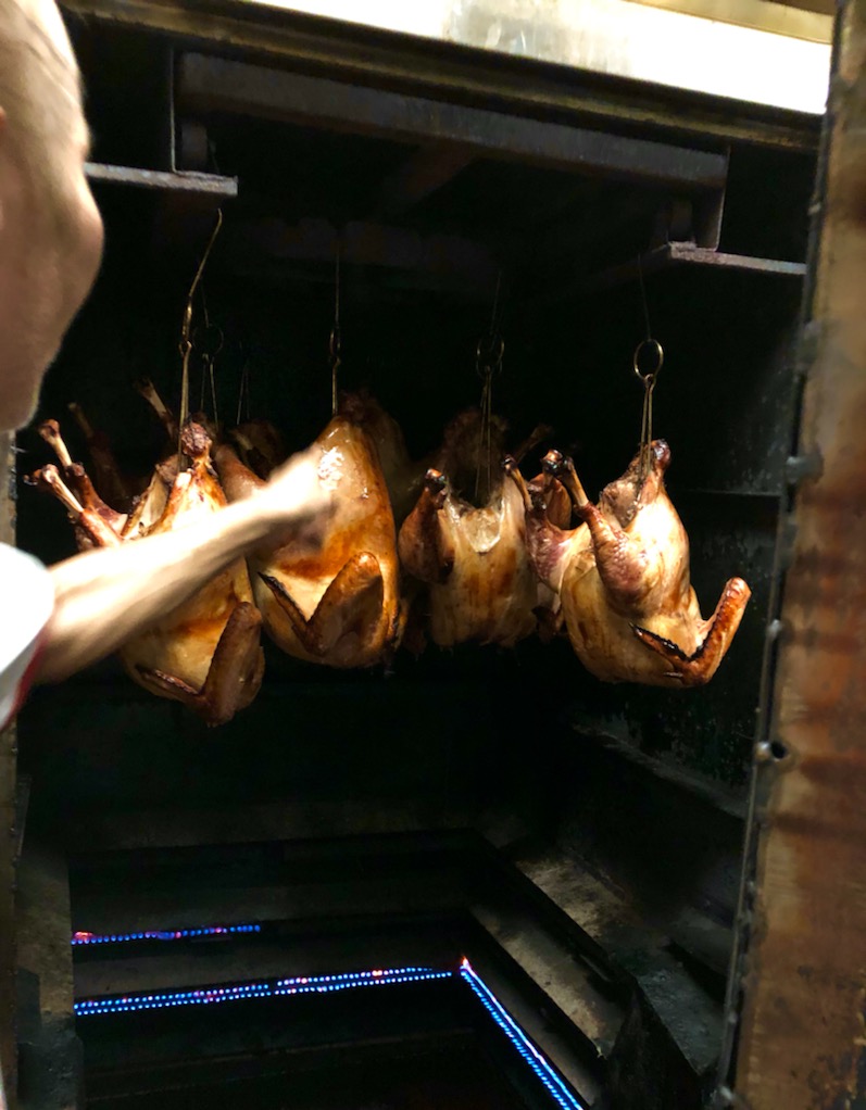  Turkeys in duck roasting oven