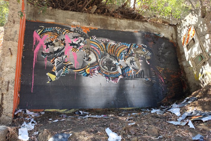Laurel Canyon graff peeled off wall 2