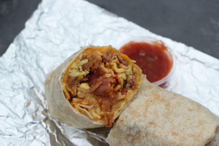 Phanny's famous breakfast burrito. Photo by Cesar Hernandez for L.A. TACO/archives.