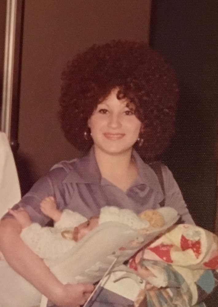 Myrna Martinez in her Afro wig in the late 1970s. Photo courtesy of Virginia Garcia.