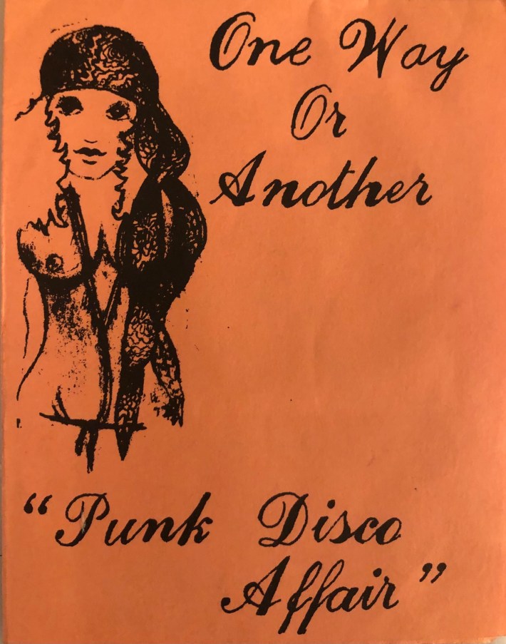 Invitation for a 1979 “Punk, Disco Birthday Affair” in La Puente. Photo courtesy of Theresa Montalvo.