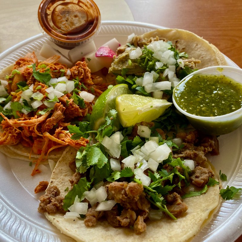 Tacos at Cocina de Mexico.