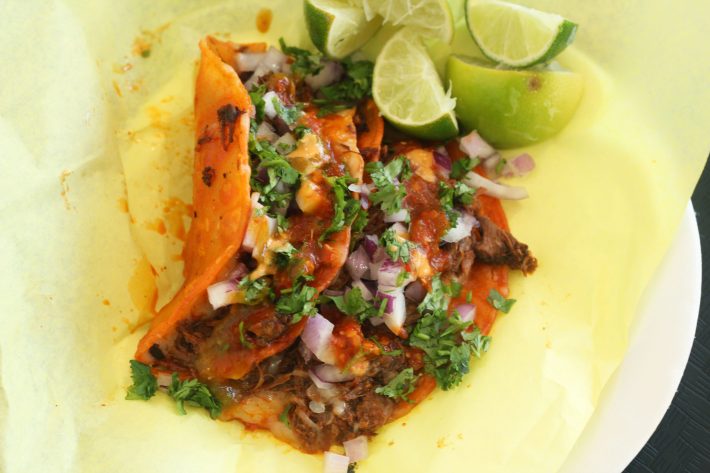 Quesatacos from Birria Los Socios. Photo by Cesar Hernandez.