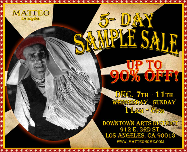 Sample Sale Eblast