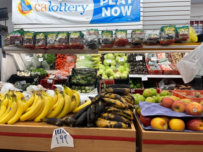 Inside Santa Monica Grocery Store.