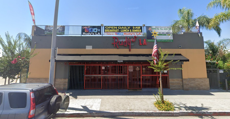 Outside Rudy's LA bar. Photo via Google Street View.