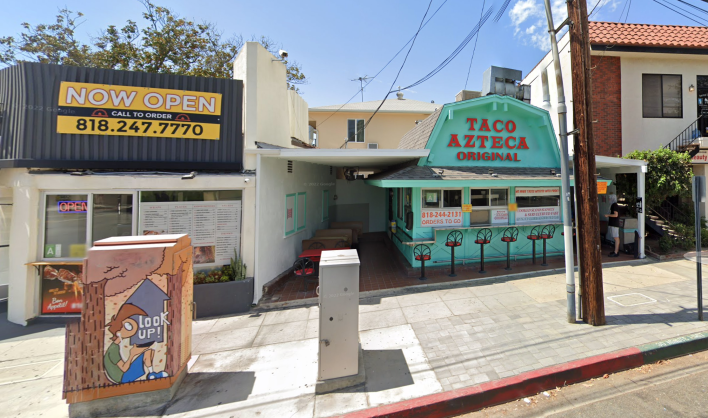 Outside Taco Azteca. Photo via Google Street View.