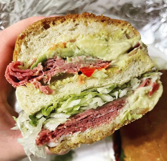 A sandwich at Mario's Deli.