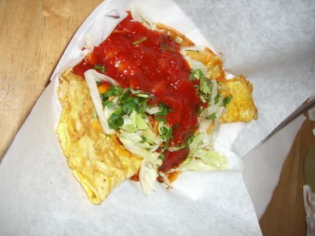 Breakfast Taco w/ shrimp