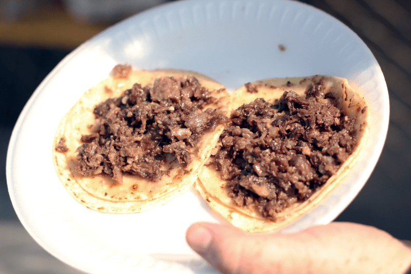 Taco de cachete y cabeza at