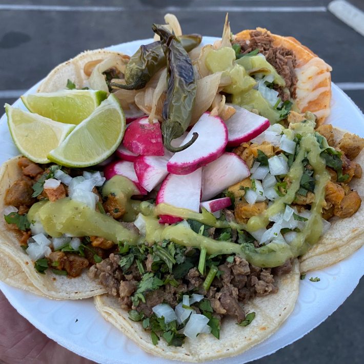 A plate of tacos at Blady's.