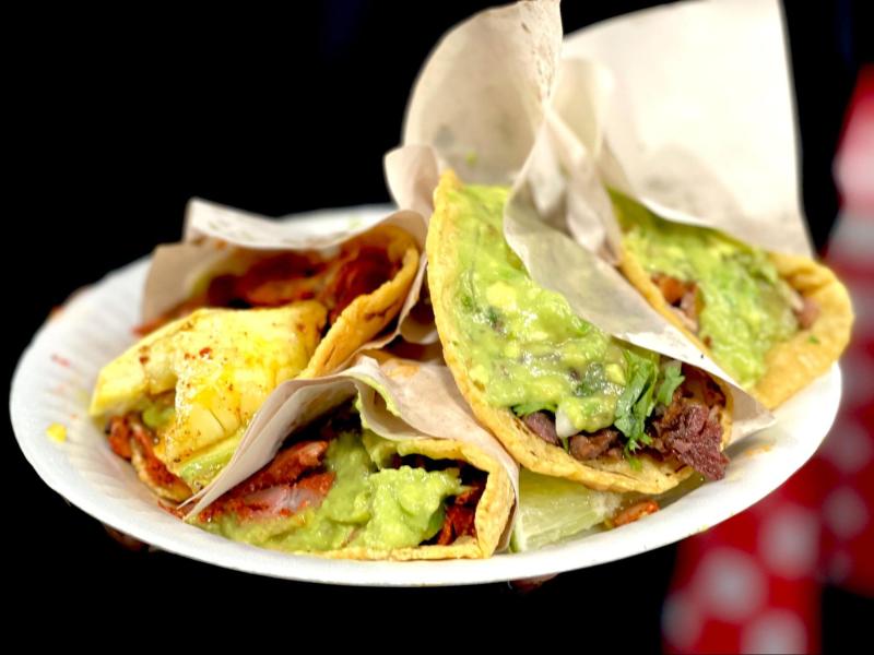 Tacos El Chino, TJ-style.