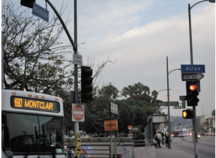 The intersection of Alameda and Aliso, where 15-year-old Francisco Cota was lynched after being repeatedly stabbed in 1870 (Photo Courtesy of Ken Gonzales-Day).