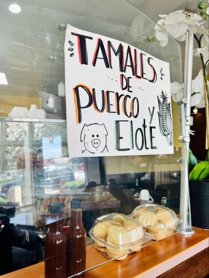 Tamal signage.