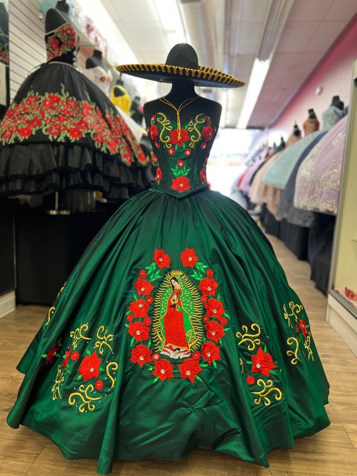 A quinceañera dress at Serenity Bridal. Photo my Elena de La Cruz for L.A. TACO.