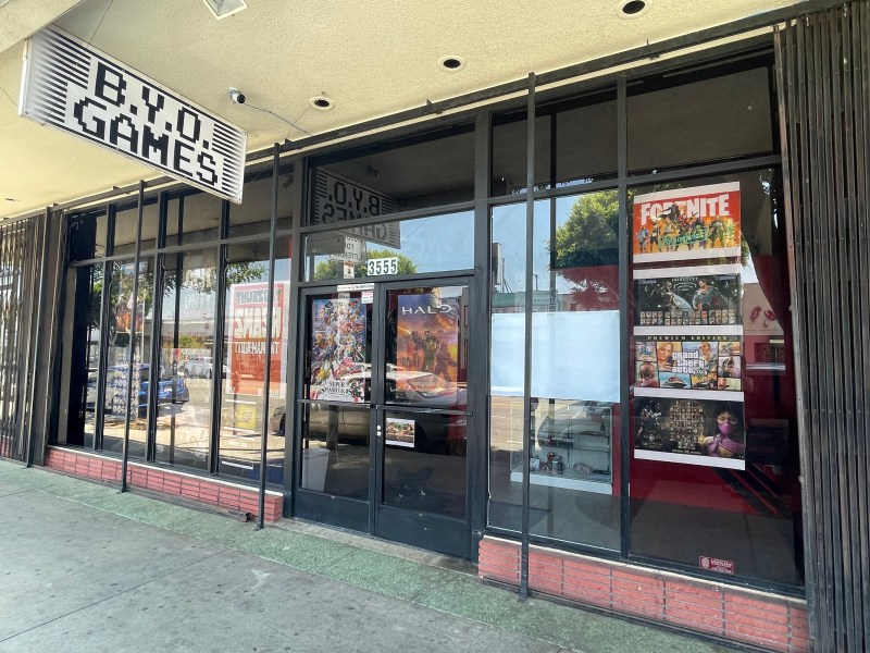 Outside BYO Games on 1st Street in East L.A. Photo via