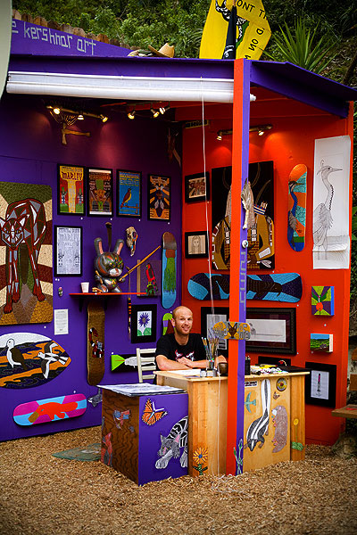 Mike in his Art Booth