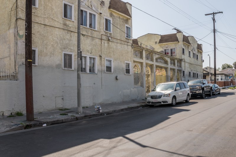 The Mathews Street apartment complex. Photo by Jared Cowan for L.A. TACO.