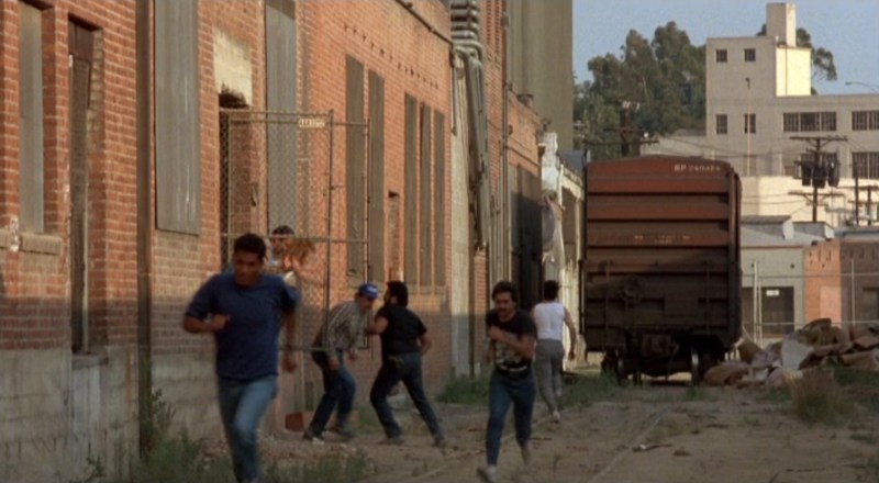 Workers scatter during an immigration raid. Photo via Universal Pictures