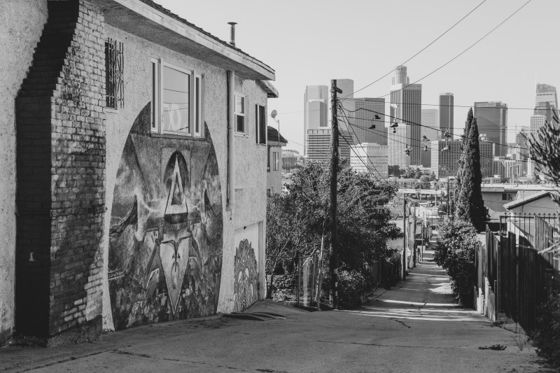 Downtown L.A. from Figueroa Terrace. Photo by Jared Cowan for L.A. TACO.